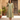 Olive Green Linen-Look Midi Shirt Dress with Red Contrast Topstitching - Fasheen