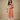 Peach Pleated Cotton Kurta with Ajrakh Printed Yoke and White Trousers - Fasheen