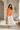 Mandarin Tie-Dye Shirt and Flowy White Maxi Skirt - Fasheen