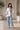 Indigo Splash Shirt and Wide-Leg Jeans Set - Fasheen