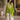 Lime & White Shibori Kaftan with Palazzo Set - Fasheen