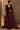 Burgundy Noir Cape Saree Gown