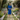 Blue with Assymetric Brocade Malai Cotton Dress