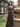 Black Daffodils Print A-Line Dress