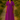 Female wearing a Purple Solid Color A-Line V-Neck Neckline Chelsea Collar Dress