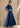 Two-Tone Denim Layered Blouse & Maxi Skirt Set
