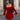 Female wearing a Maroon Solid Color A-Line Square Neckline Dress