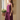 Female wearing a Purple Solid Color Flared Square Neckline No Collar Dress
