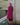 Female wearing a Pink Solid Color   A-Line Style Round Neckline Cotton Slub Kurta