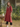 Female wearing a Rust Solid Color Kurta Keyhole Neckline No Collar Shirt