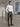 Classic White Shirt and Olive Green Pleated Trousers Set