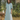 Female wearing a Sea Green Solid Color A-Line Kurta