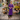 Female wearing a Purple Solid Color   A-Line Style Slashed Neckline Cotton Slub Kurta