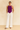 Female wearing a Muted Purple Solid Color Ethnic Halterneck Neckline Tunic