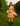 Female wearing a Peach Solid Color Babydoll Dress