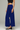 Female wearing a Blue Solid Color    Style Cotton Slub Pant
