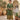 Olive & Mustard Geometric Block Print Kurta Dress