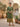 Olive & Mustard Geometric Block Print Kurta Dress