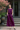 Female wearing a Purple Solid Color   Western Style Boat Neckline Cotton Slub Top