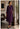 Plum Wrap Kurta Set with Tassel Tie