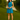 Female wearing a Ferozi Blue Solid Color Babydoll Dress