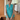 Female wearing a Ferozi Blue Solid Color Fusion Notched Neckline Notched Collar Tunic