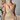 Female wearing a Beige Solid Color Wrap V-Neck Neckline Dress