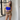 Female wearing a Blue Solid Color Western Strapless Neckline Top