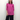 Female wearing a Pink Solid Color Ethnic Round Neckline Shirt Collar Tunic