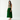 Female wearing a Green Solid Color    Style Cotton Slub Skirt
