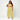 Female wearing a Yellow Solid Color   High Waisted Style Cotton Slub Pant