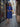 Female wearing a Blue Solid Color   A-Line Style Round Neckline Cotton Slub Dress