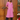 Female wearing a Pink Solid Color A-Line Kurta