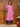Female wearing a Pink Solid Color A-Line Kurta
