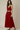 Female wearing a Red Solid Color    Style Cotton Slub Pant