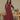 Female wearing a Rust Maroon Solid Color A-Line Kurta