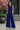Female wearing a Blue Solid Color   Fusion Style Crew Neckline Cotton Slub Top
