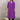 Female wearing a Purple Solid Color Kurta V-Neckline Neckline No Collar Shirt