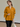 Female wearing a Yellow Solid Color   Fusion Style V-Neck Neckline Cotton Slub Tunic