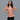 Female wearing a Off White  Color Off White 4 Petal Flowers Print Fusion Style Round Neckline Cotton Shifli Tunic