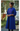 Female wearing a Purple Solid Color A-Line V-Neck Neckline Kurta