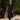 Female wearing a Black Solid Color Kurta Plunge Neckline Mandarin Collar Shirt