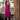 Female wearing a Pink Solid Color Kurta V-Neckline Neckline No Collar Shirt