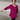 Female wearing a Muted Purple Solid Color Fusion V-Neck Neckline No Collar Tunic