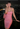 Female wearing a Baby Pink Solid Color Bodycan Square Neckline Dress