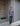 Female wearing a Lavender Solid Color   Fusion Style V-Neck Neckline Cotton Slub Tunic