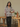 Female wearing a Off-White Maroon Butti Print Fusion Tunic