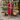 Female wearing a Red Solid Color   House Style Keyhole Neckline Cotton Slub Dress