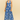 Female wearing a Blue Sangeneri , White Floral Butta Print Flared Dress
