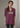 Female wearing a Purple Solid Color Ethnic V-Neck Neckline No Collar Tunic